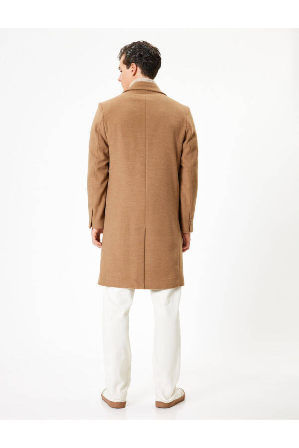 Slim Fit Cashmere Coat with Pocket Details - 18