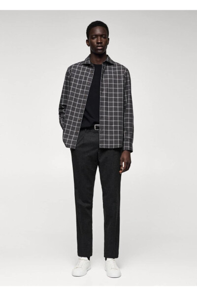 Slim Fit Checked Shirt - MANGO MAN (1)