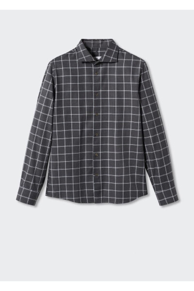 Slim Fit Checked Shirt - 3