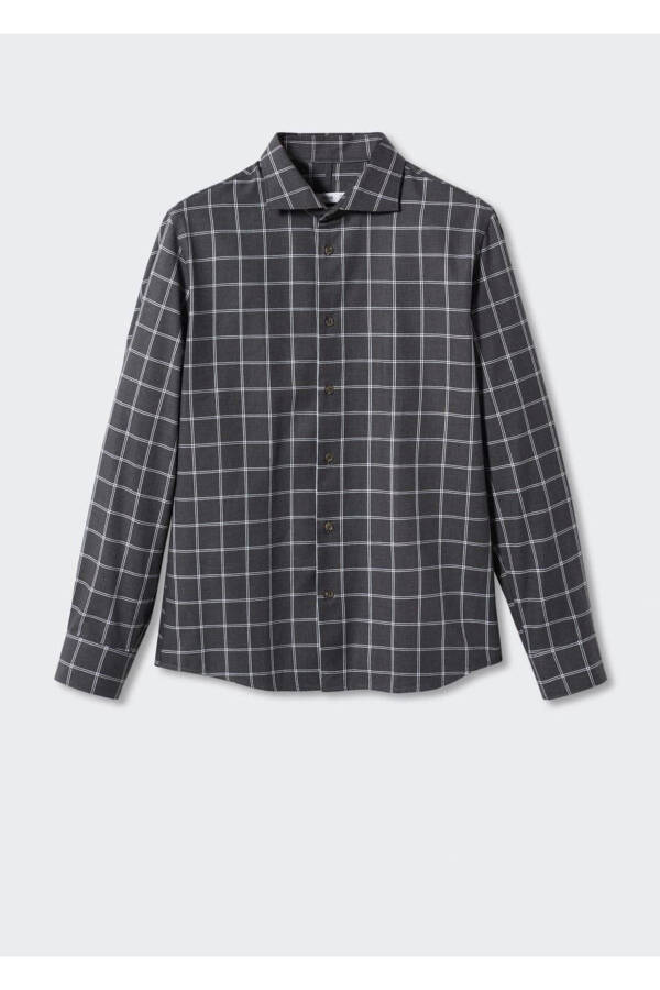 Slim Fit Checked Shirt - 3