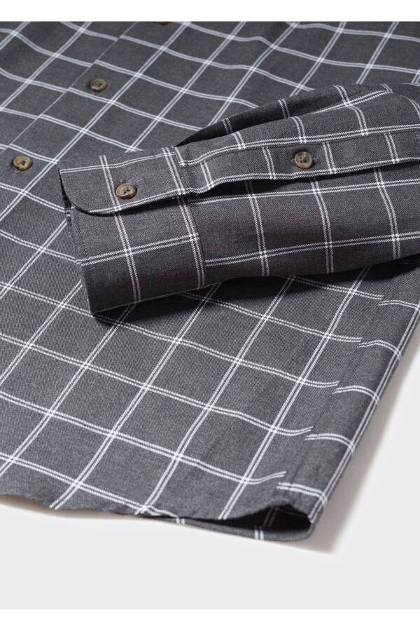 Slim Fit Checked Shirt - 6