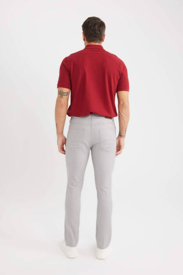 Slim Fit Chino Kanvas Shimini Gray Rang - 7