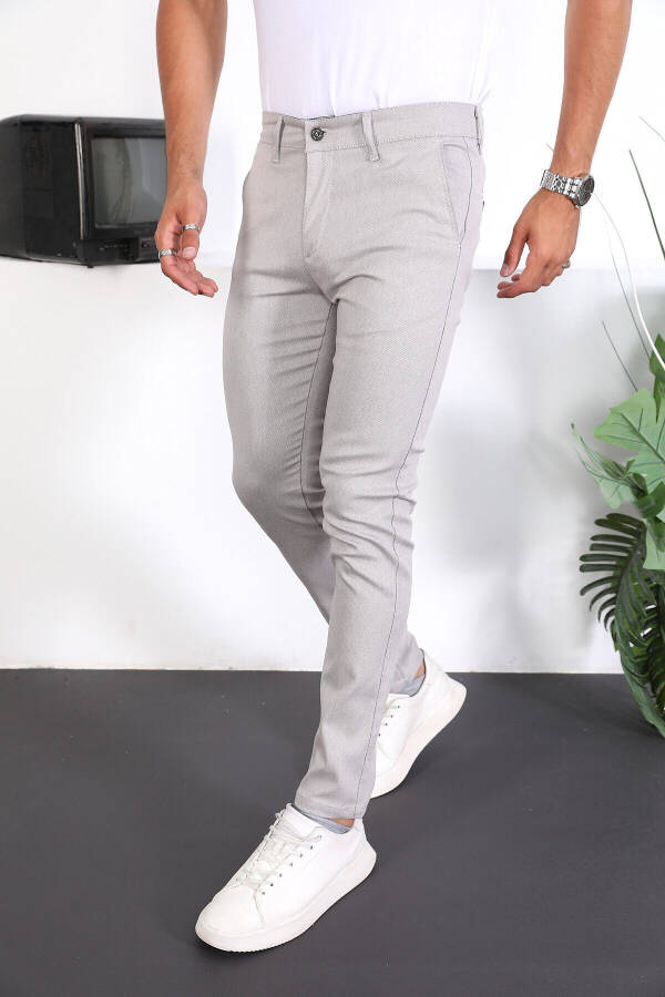 Slim Fit Chino Keten Pantolon - 1