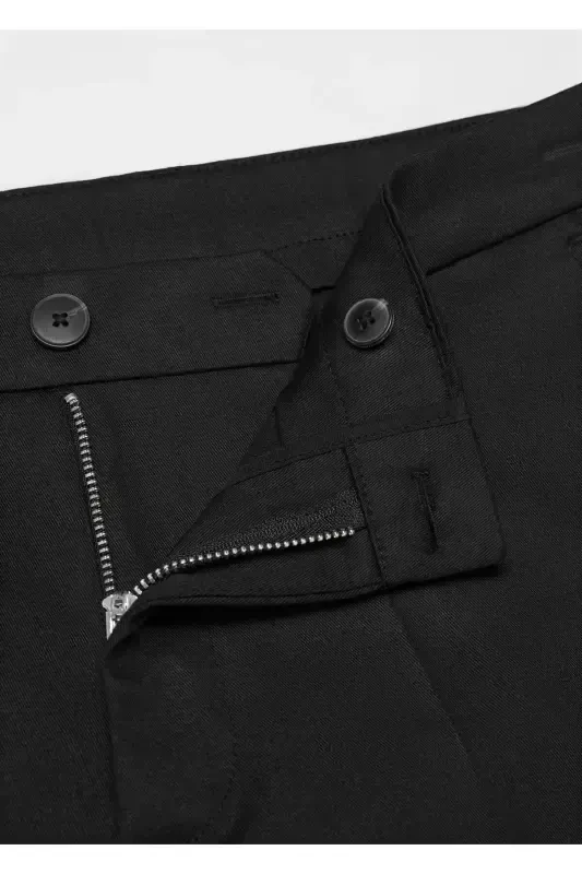 Slim fit chino trousers-Black - 6
