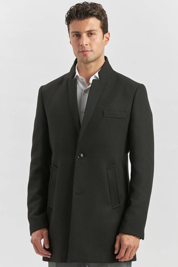 Slim fit, classic coat. Lined, half quilted. - 7