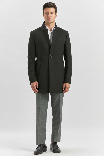 Slim fit, classic coat. Lined, half quilted. - 10