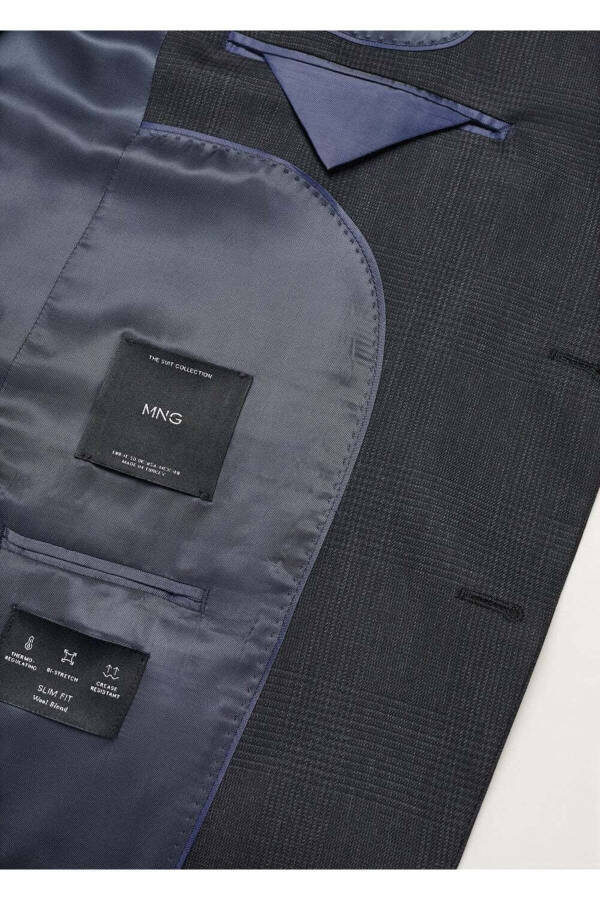 Slim Fit Cold Wool Blazer Jacket - 6