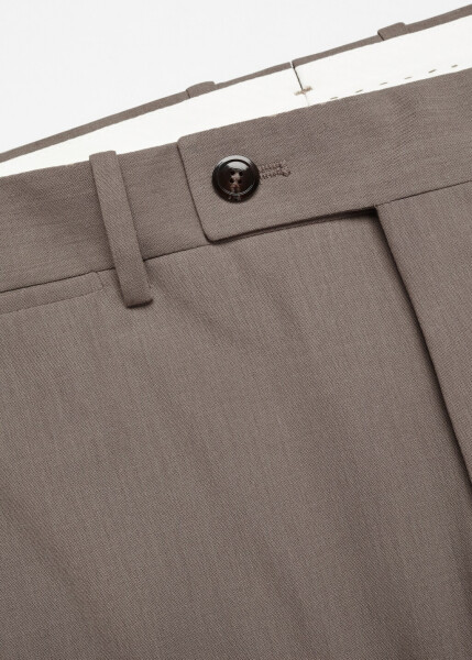 Slim fit cool wool suit pants - 7