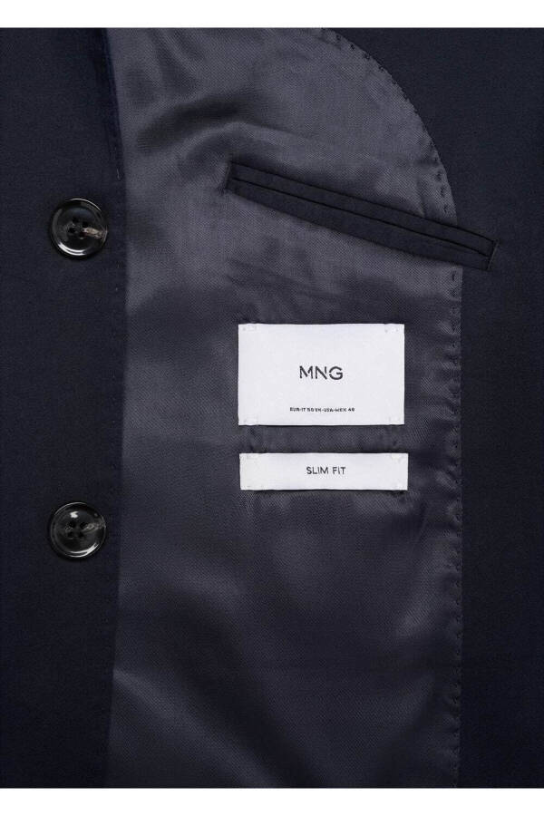 Slim Fit Cotton Blazer Jacket - 8