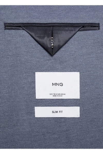 Slim-fit Cotton Blazer Jacket - 5