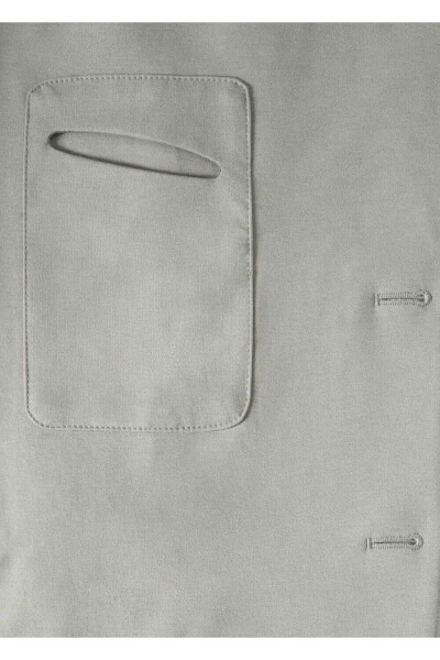 Slim Fit Cotton Blazer Jacket - 5