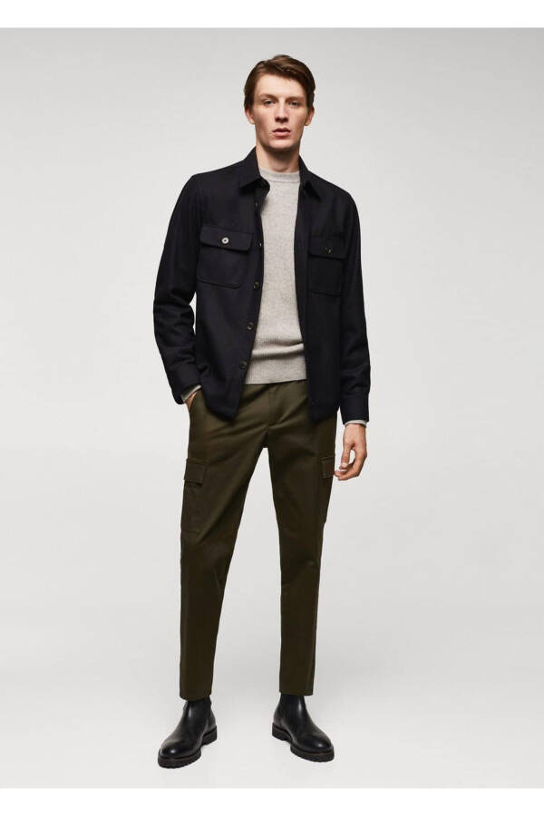 Slim Fit Cotton Cargo Pants - 2