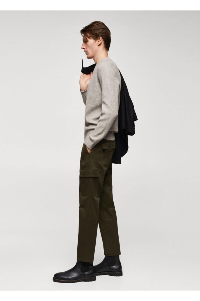 Slim Fit Cotton Cargo Pants - 7