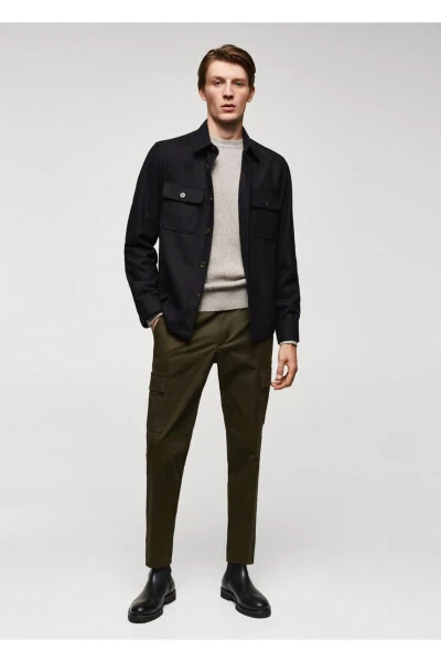 Slim Fit Cotton Cargo Pants - 2