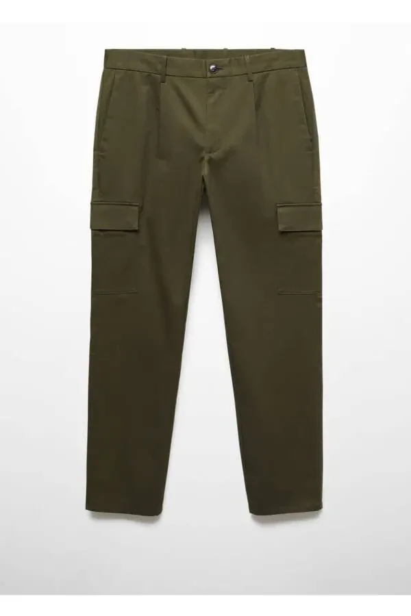Slim Fit Cotton Cargo Pants - 3
