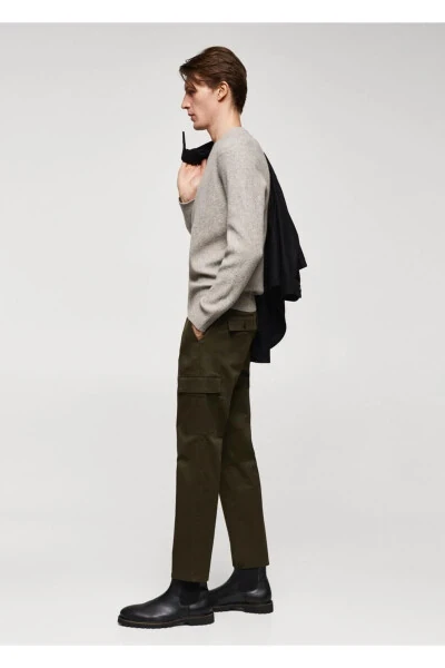 Slim Fit Cotton Cargo Pants - 7