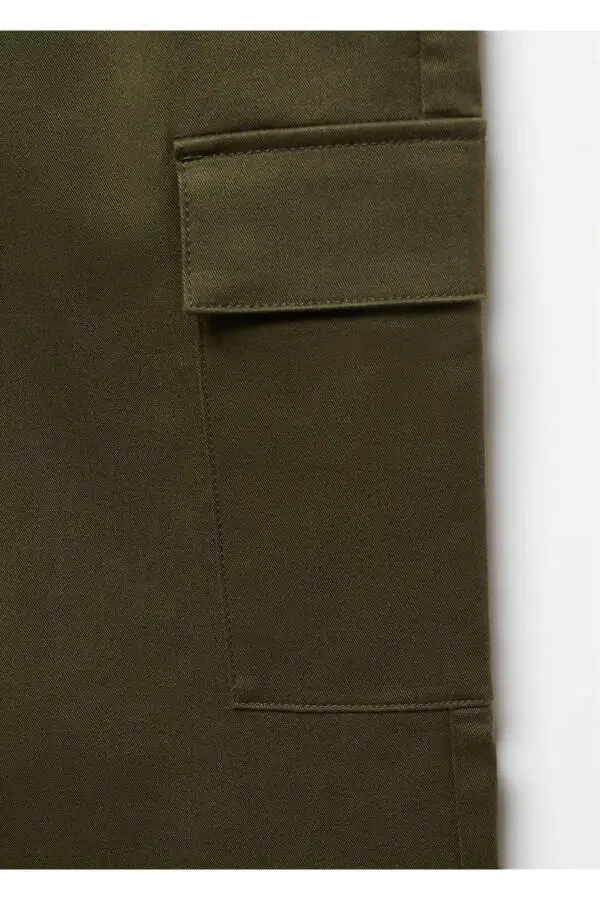 Slim Fit Cotton Cargo Pants - 8
