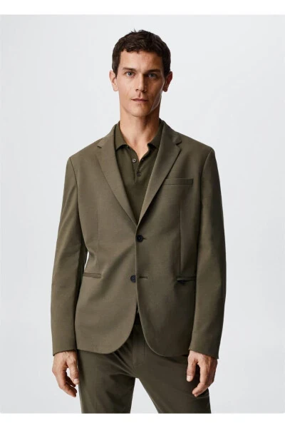 Slim Fit Cotton Jacket - MANGO MAN