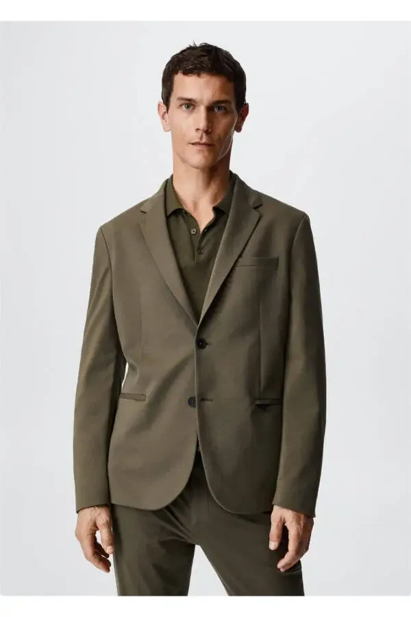 Slim Fit Cotton Jacket - 1