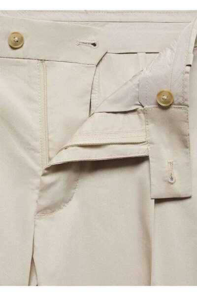 Slim-fit cotton pants with belt - 6