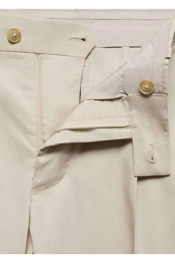 Slim-fit cotton pants with belt - 6