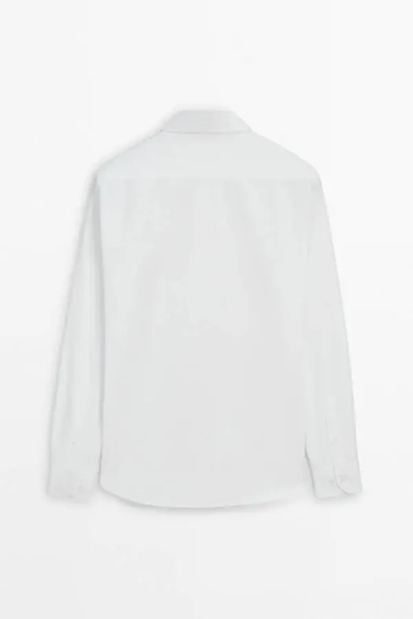 Slim fit cotton poplin shirt - 6