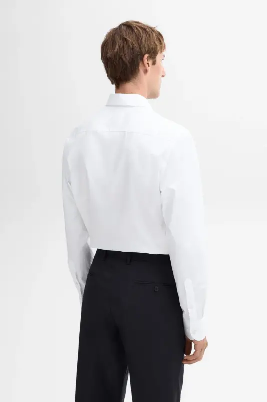 Slim fit cotton poplin shirt - 3