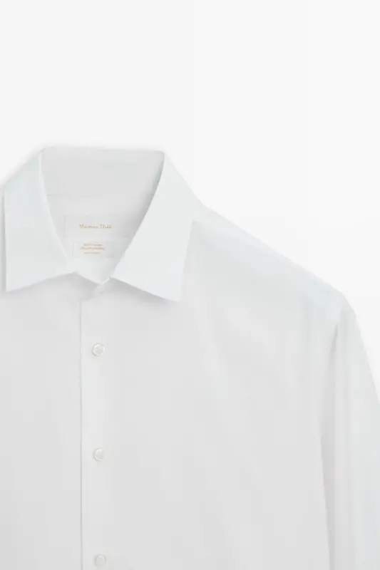 Slim fit cotton poplin shirt - 8