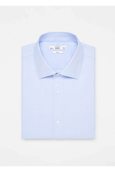 Slim Fit Cotton Poplin Shirt - 5