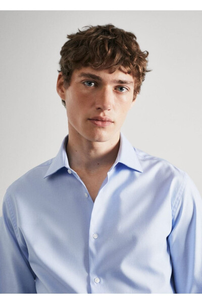 Slim Fit Cotton Poplin Shirt - 8