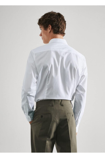 Slim Fit Cotton Poplin Shirt - 4