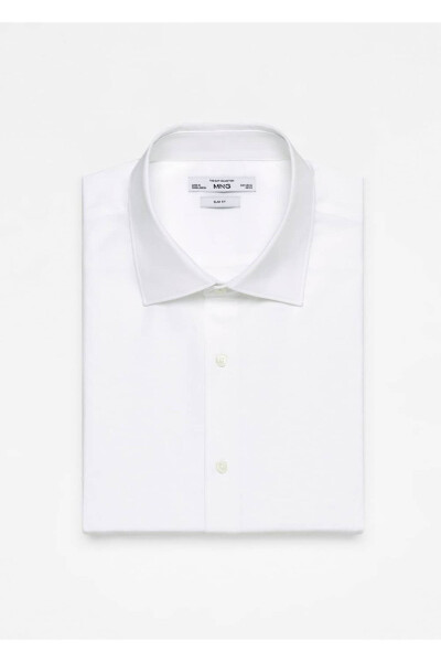 Slim Fit Cotton Poplin Shirt - 7