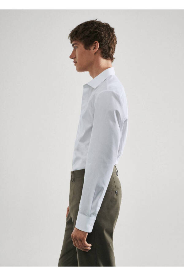 Slim Fit Cotton Poplin Shirt - 8