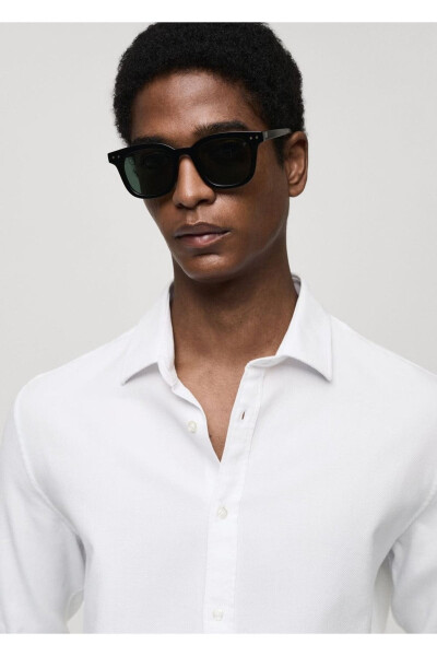 Slim Fit Cotton Shirt - 8