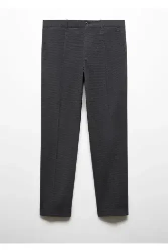 Slim Fit Cotton Trousers - 1