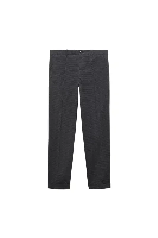 Slim Fit Cotton Trousers - 2