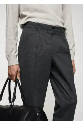Slim Fit Cotton Trousers - 3