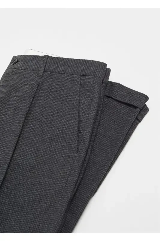 Slim Fit Cotton Trousers - 7