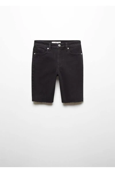 Slim fit denim bermuda shorts - 3