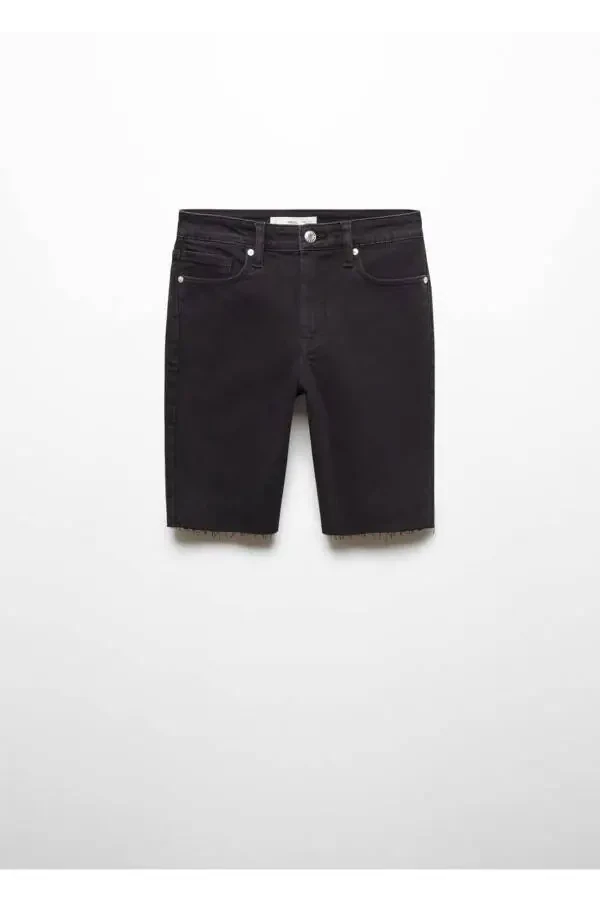 Slim fit denim bermuda shorts - 3