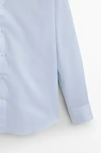 Slim Fit Double Cuffed Ribbed Shirt - 5