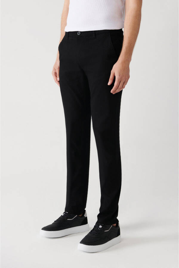 Slim fit, esnek chino pantolon. - 3