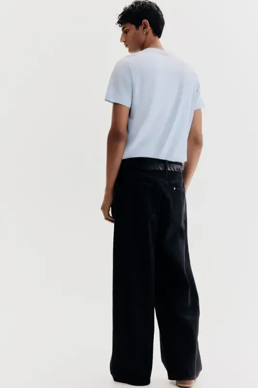 Slim Fit Футболка-Светло-синий - 6