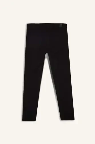 Slim Fit Gabardine Chino Canvas Trousers Black - 10