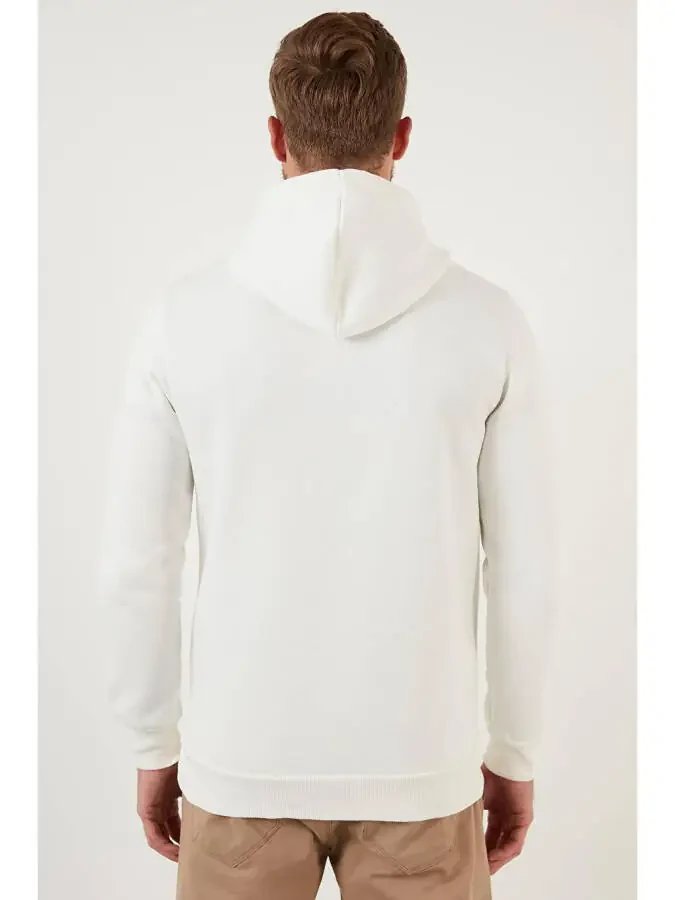 Slim Fit Hooded Kangaroo Pocket Soft Fleece Lined Men's Hoodie 5905281 - 6