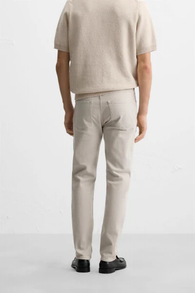 SLIM FIT JEAN-Экрю - 3