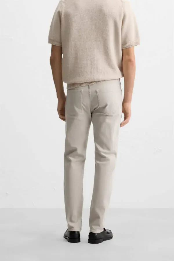 SLIM FIT JEAN-Экрю - 3