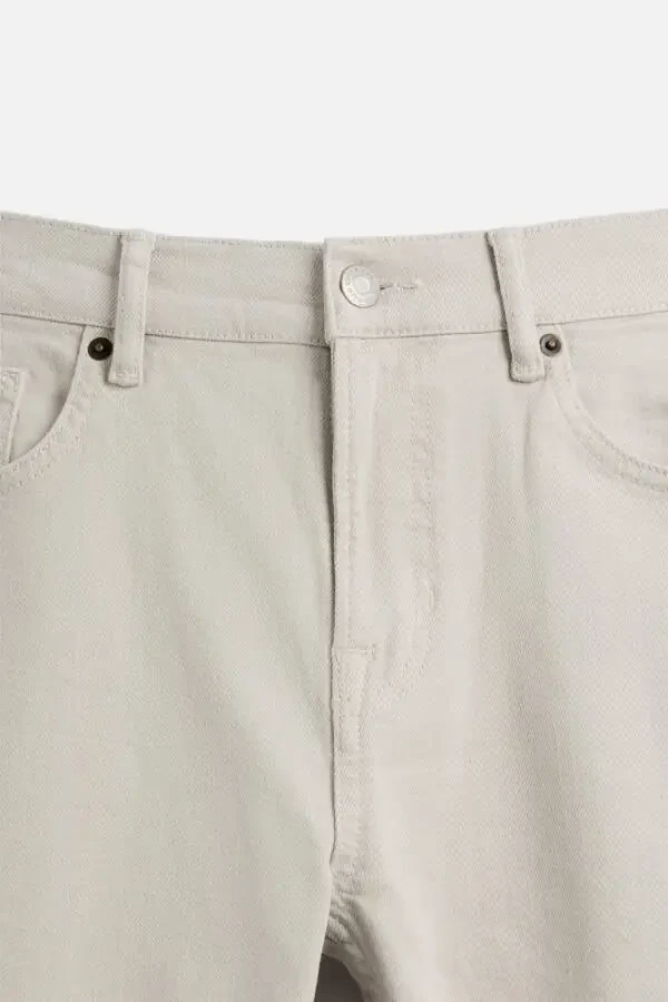 SLIM FIT JEAN-Экрю - 8