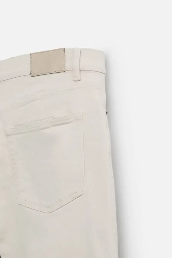 SLIM FIT JEAN-Экрю - 9