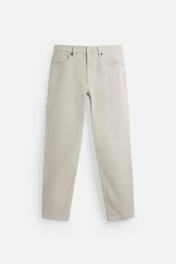 SLIM FIT JEAN-Ekru - 6